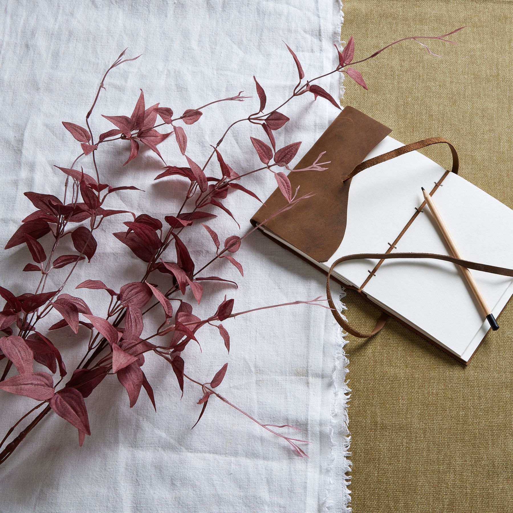 Ornamental Leaf - Burgundy