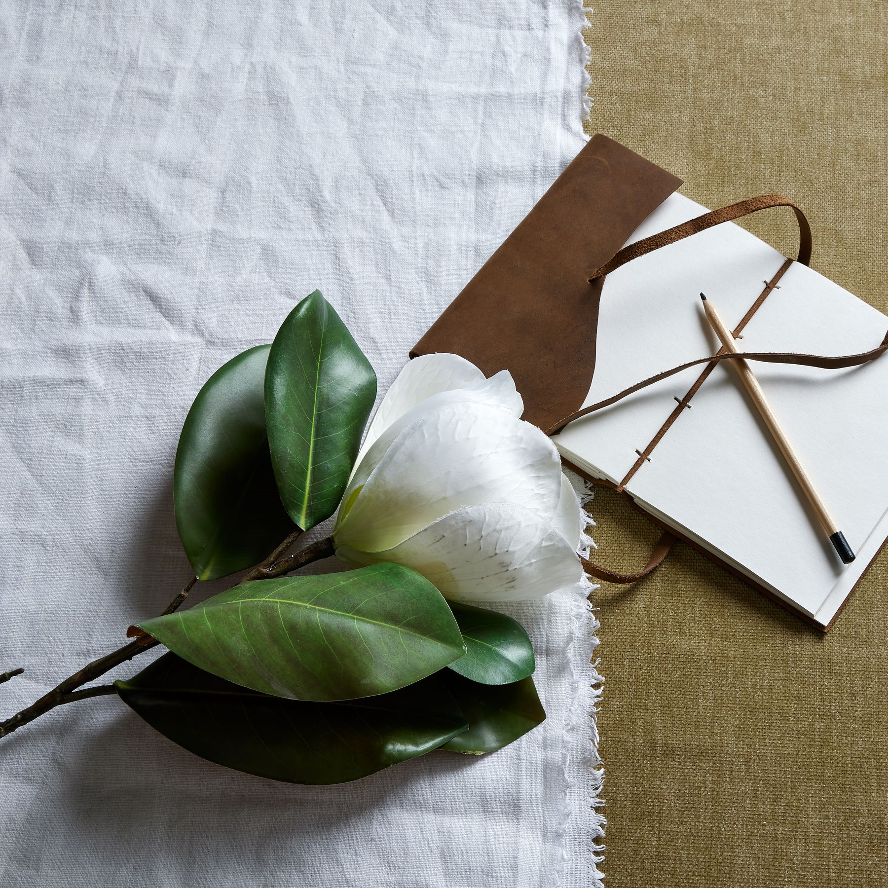 Magnolia Stem - White