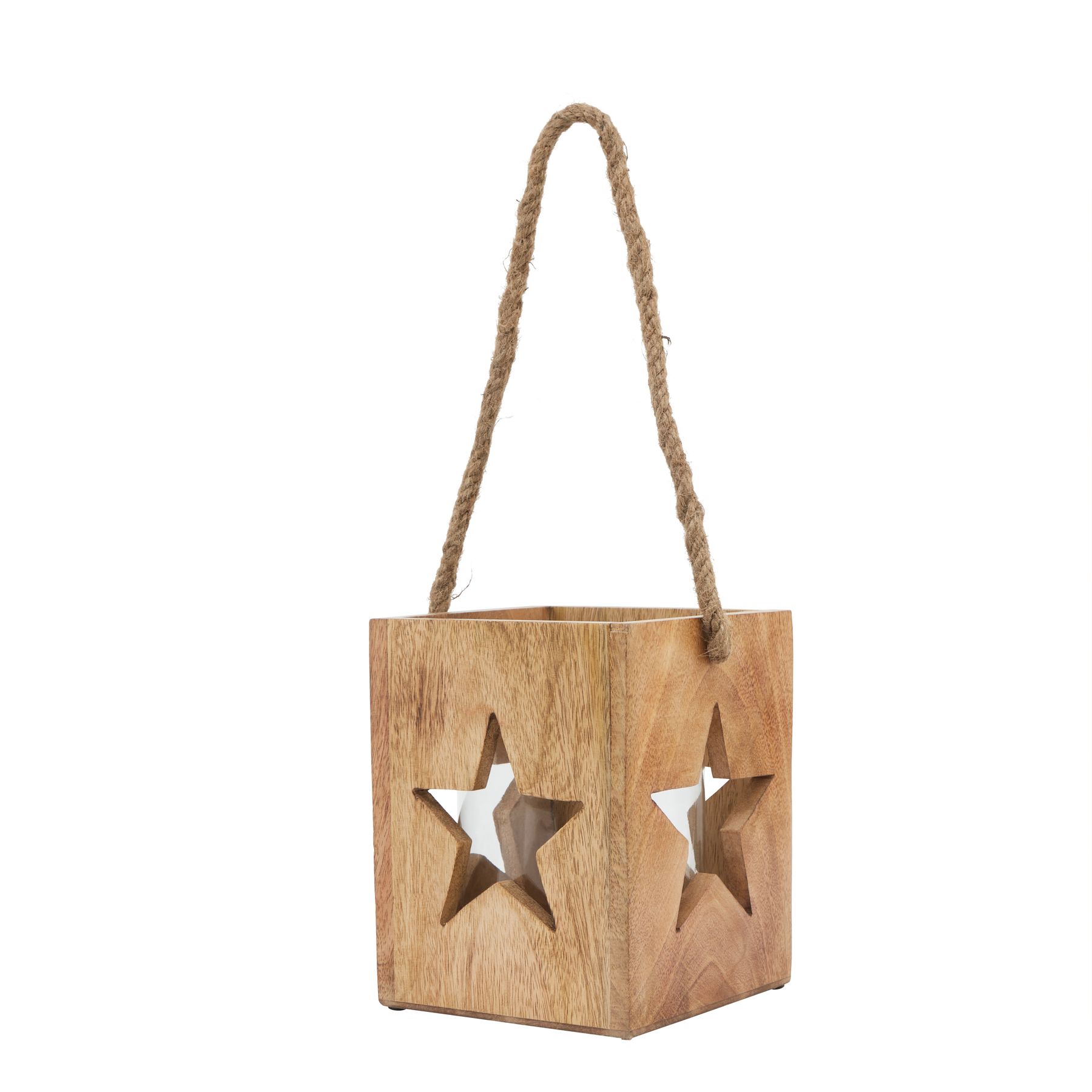 Natu Wooden Star Tealight Holder - Large
