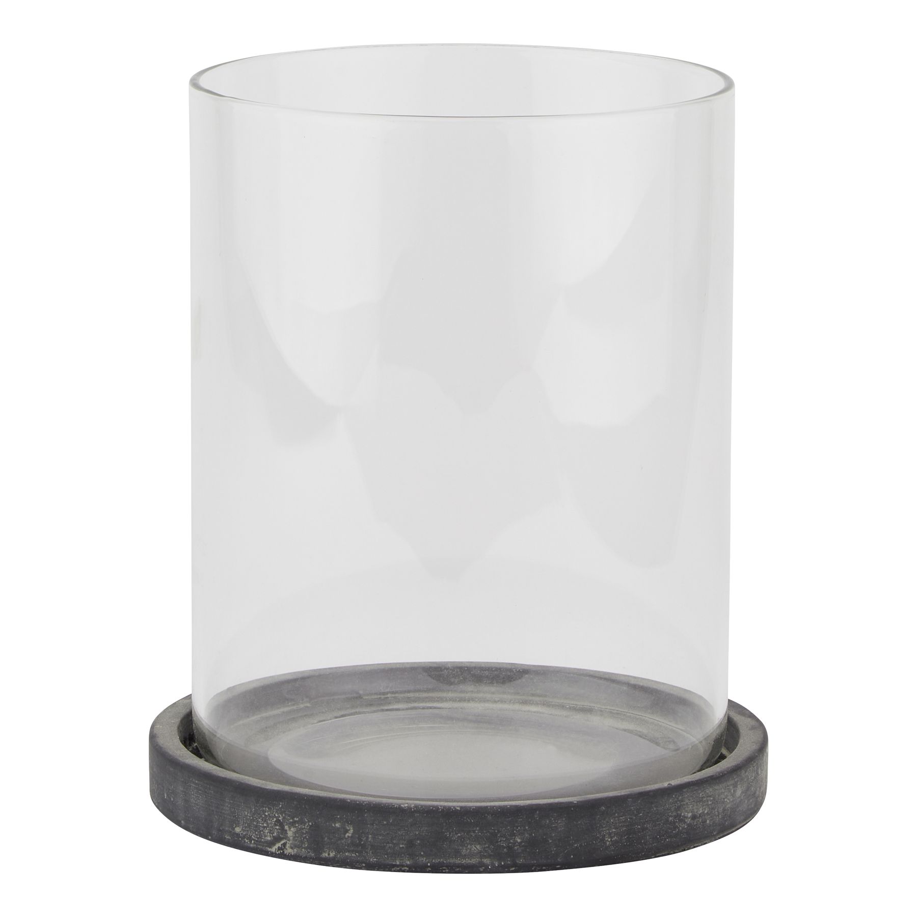 Large Hurricane Lantern - Grey