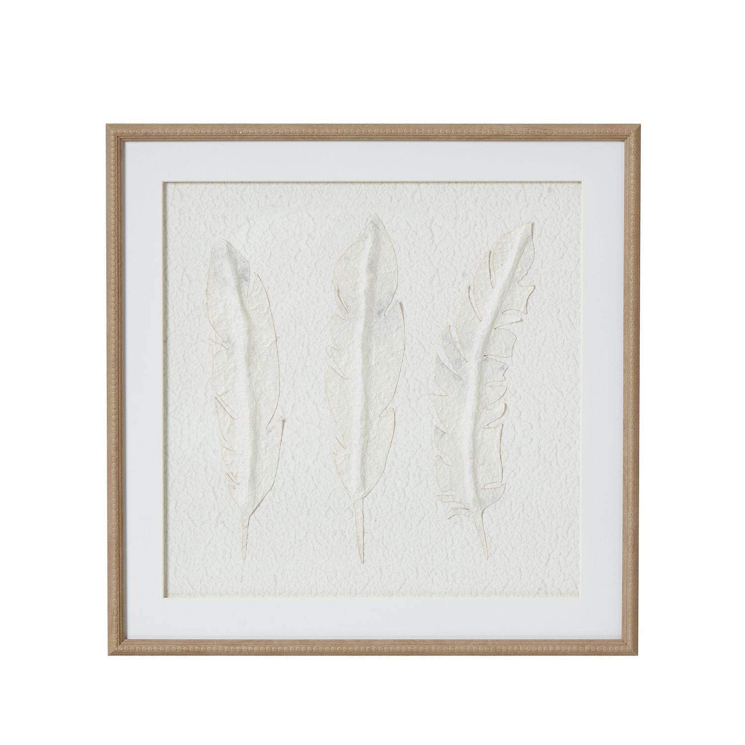 Solli White Feather Art In Frame