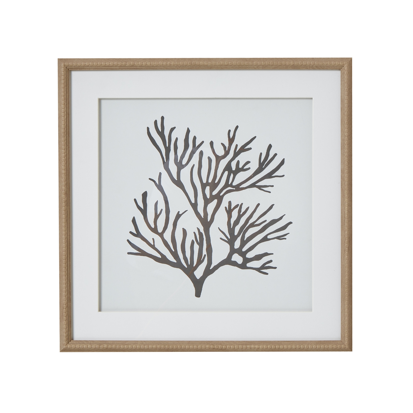 Reef Coral Art In Beaded Frame