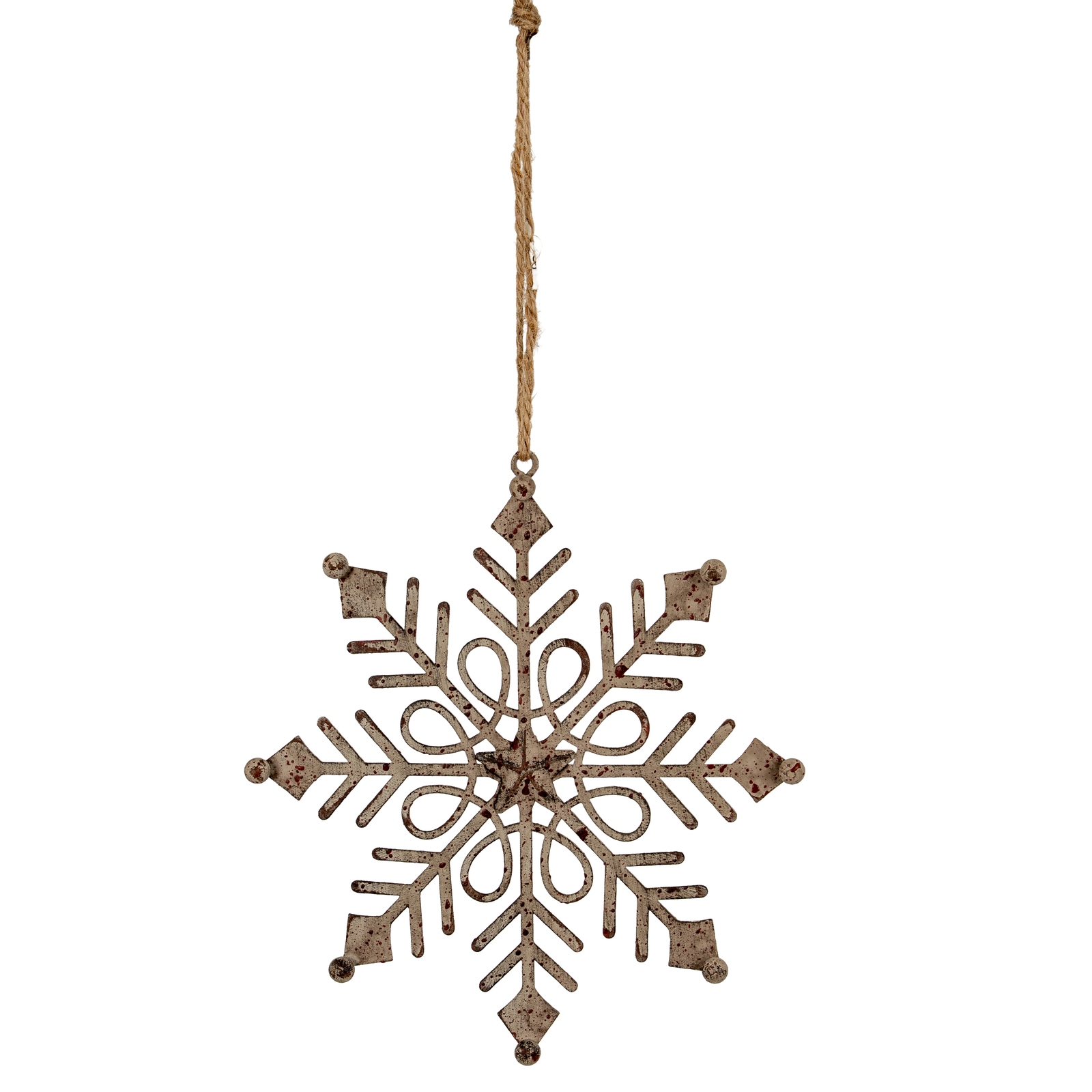 Rusto Hanging Gem Snowflake Decoration