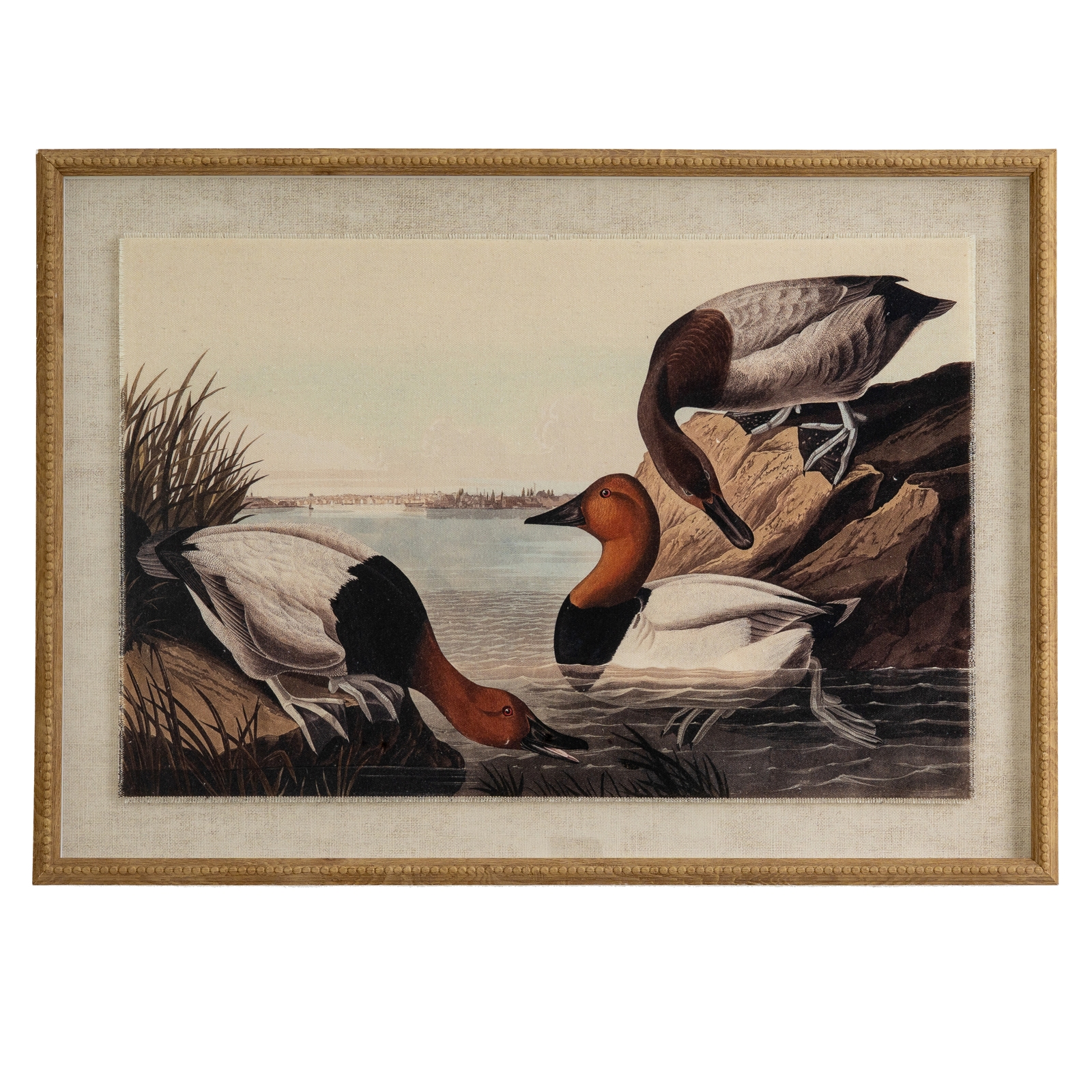 Flor Pochards Art In Beaded Frame