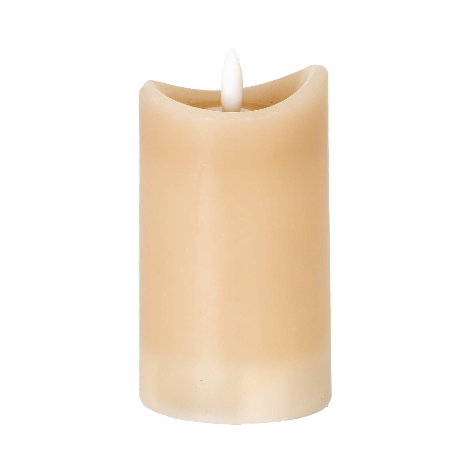 Nago Taupe Melted LED Candle - 2.75x5