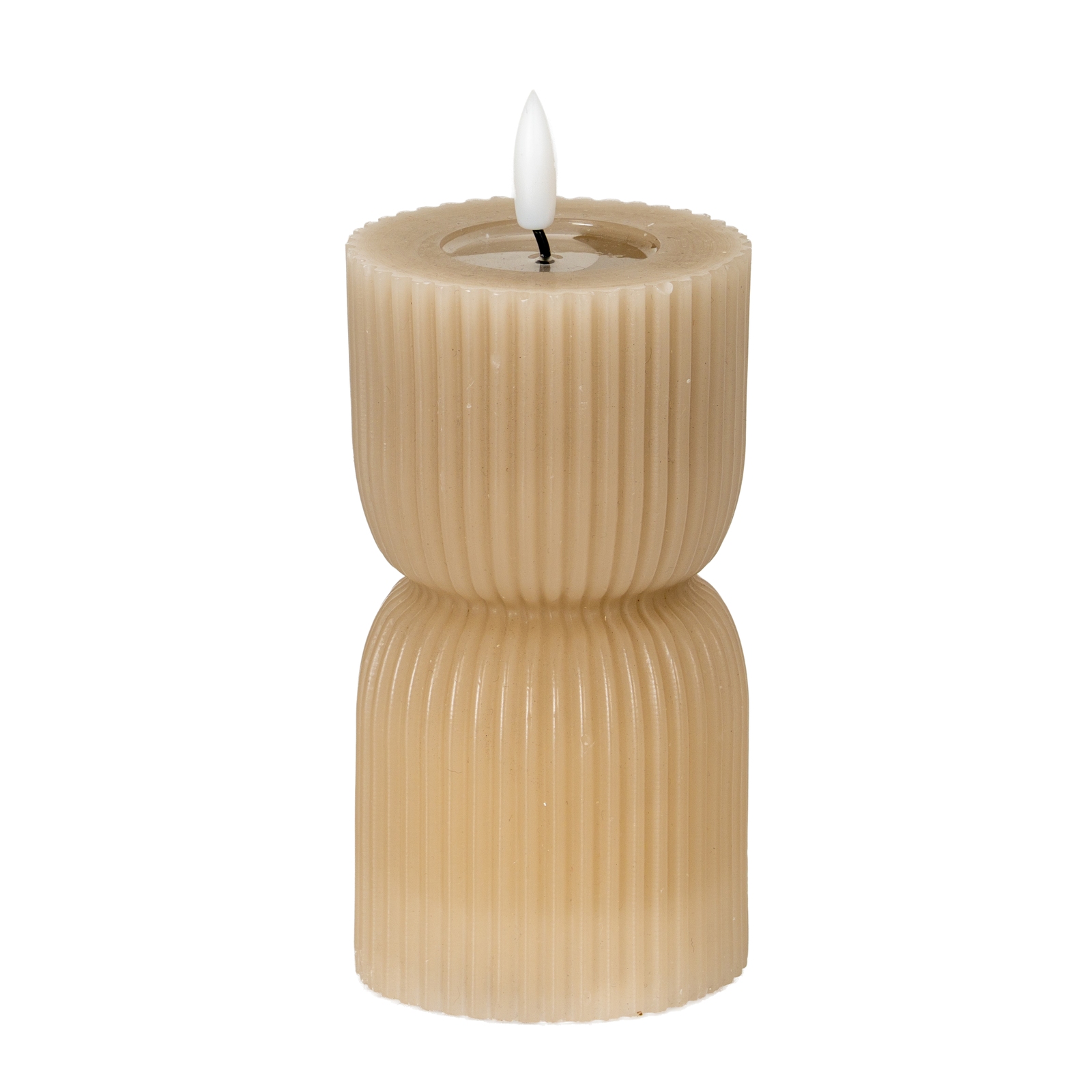 Nago Stone Carved LED Candle - 2.75x6