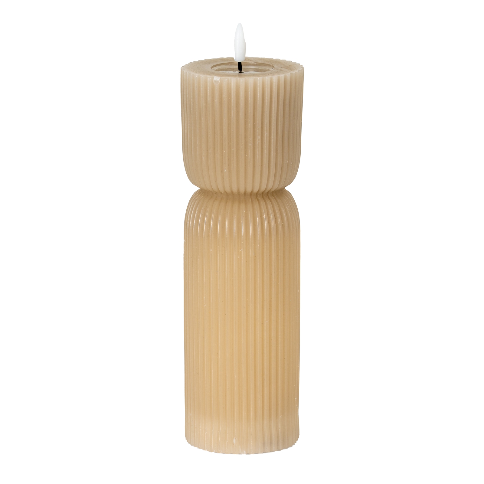 Nago Stone Carved LED Candle - 2.75x10