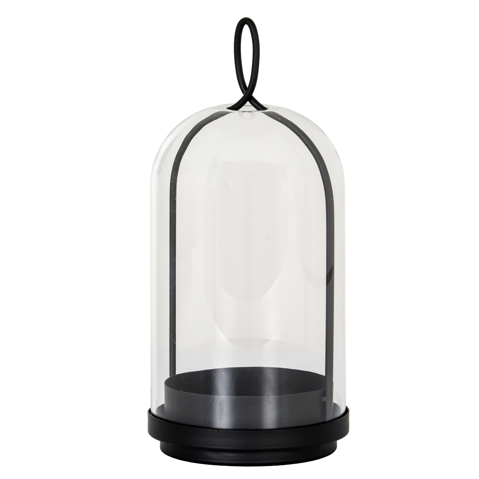 Nysa Candle Holder With Glass Cloche - Large