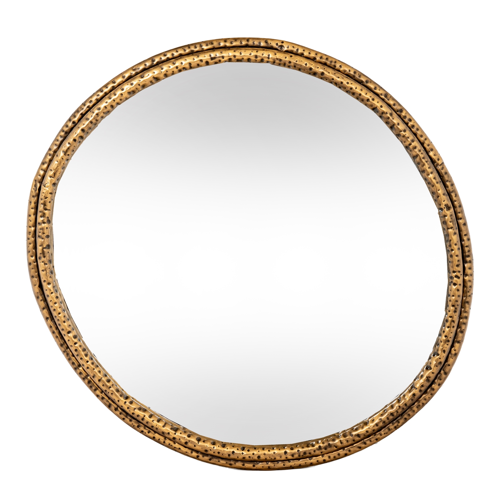 Nahla Mirror With Dimpled Frame - Small