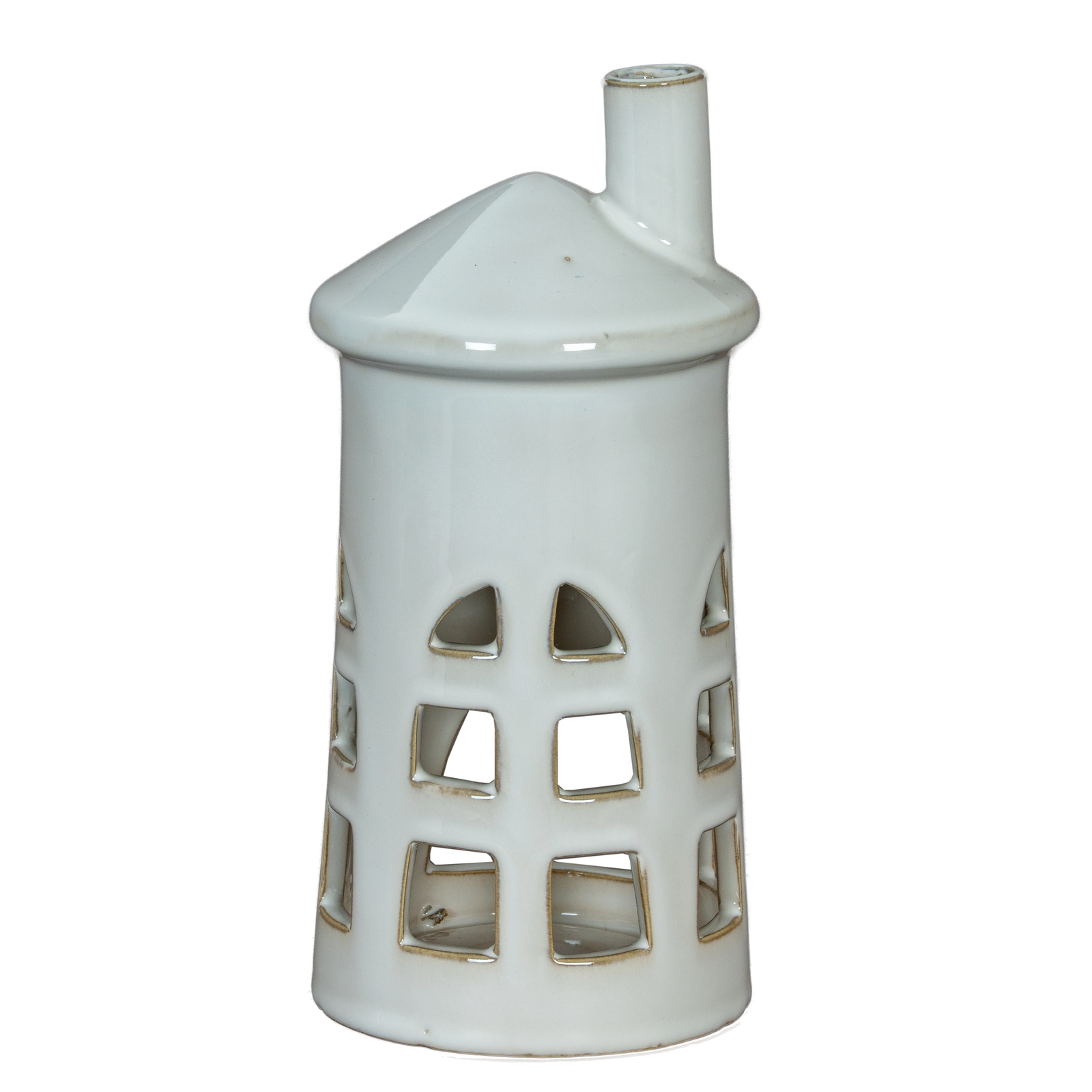 BEACON Medium Lighthouse Tealight Holder - White