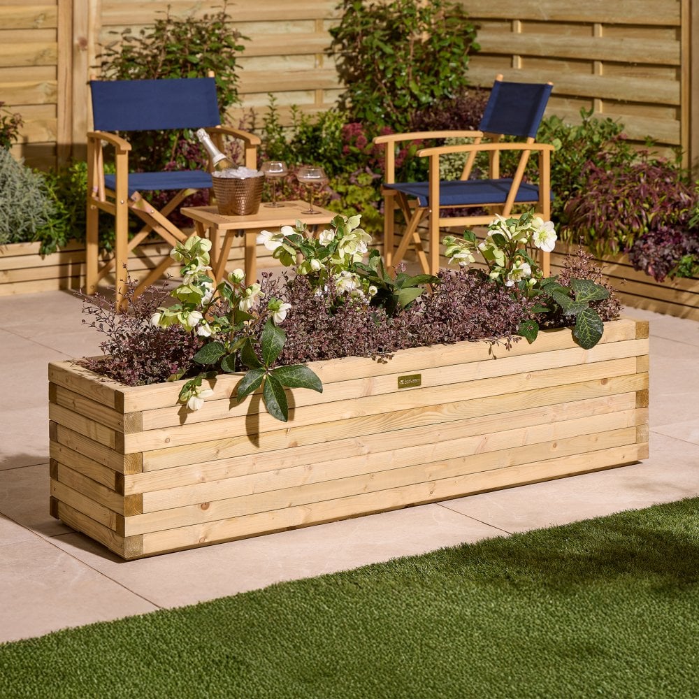 PRESTOVA Trough Garden Planter Natural - 150cm