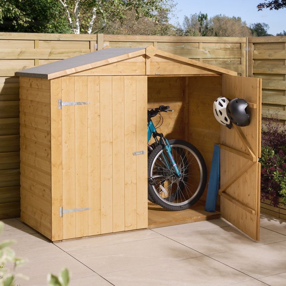 SHERBROOK Shiplap Apex Wallstore Wooden Garden Store - With Floor