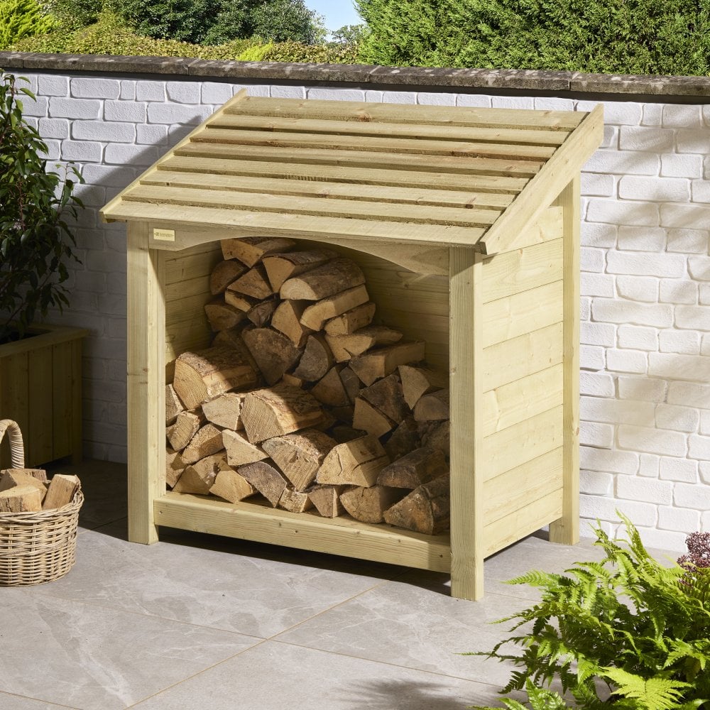 HAVENFORD Wooden Midi Single Log Store - Natural