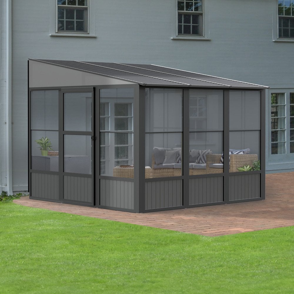 BRIXMONT Sojag Conservatory Aluminium Garden Gazebo - 3mx3m
