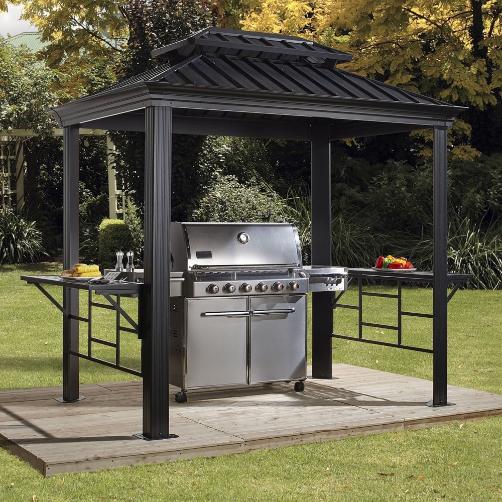VALDORO Sojag BBQ Shelter Aluminum Rustproof Frame - Charcoal Grey