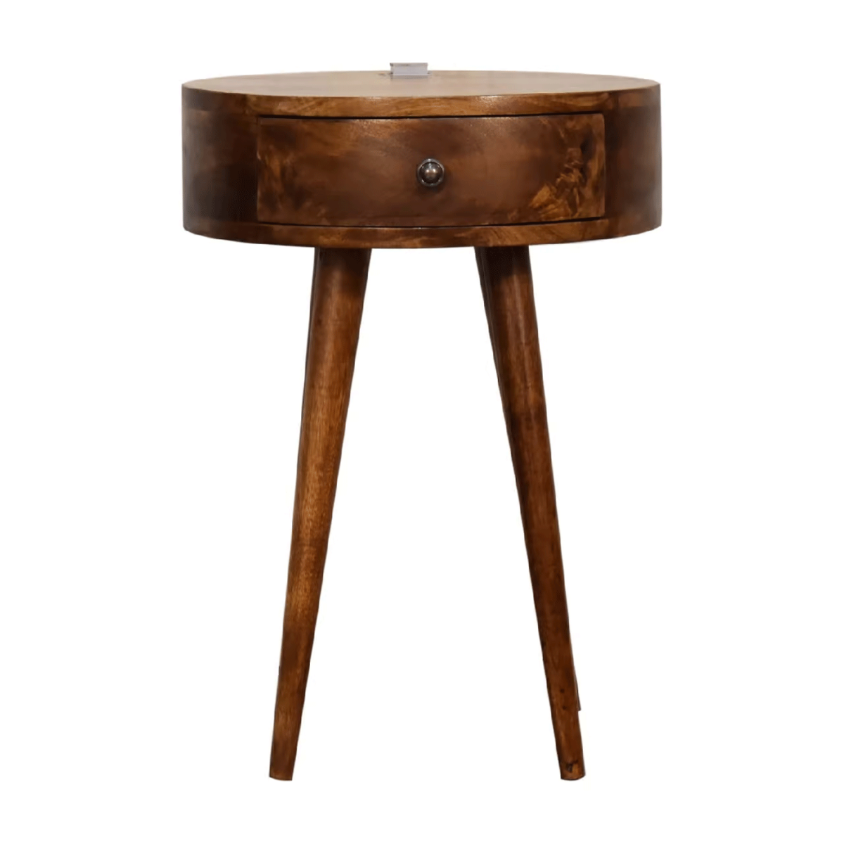 Bedside Table - VERDE Nightstand Chestnut 40cm