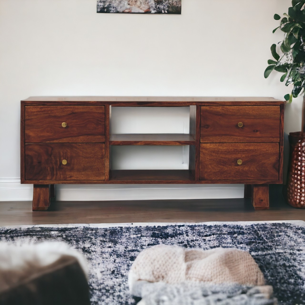 Dalton Media Unit in Sheesham Wood