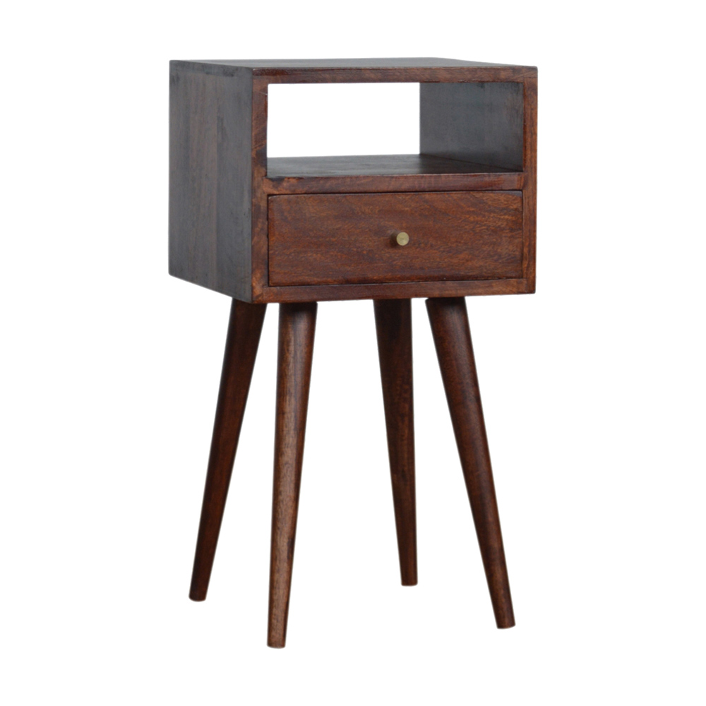 Bedside Table - PETITE Nightstand Cherry 30cm