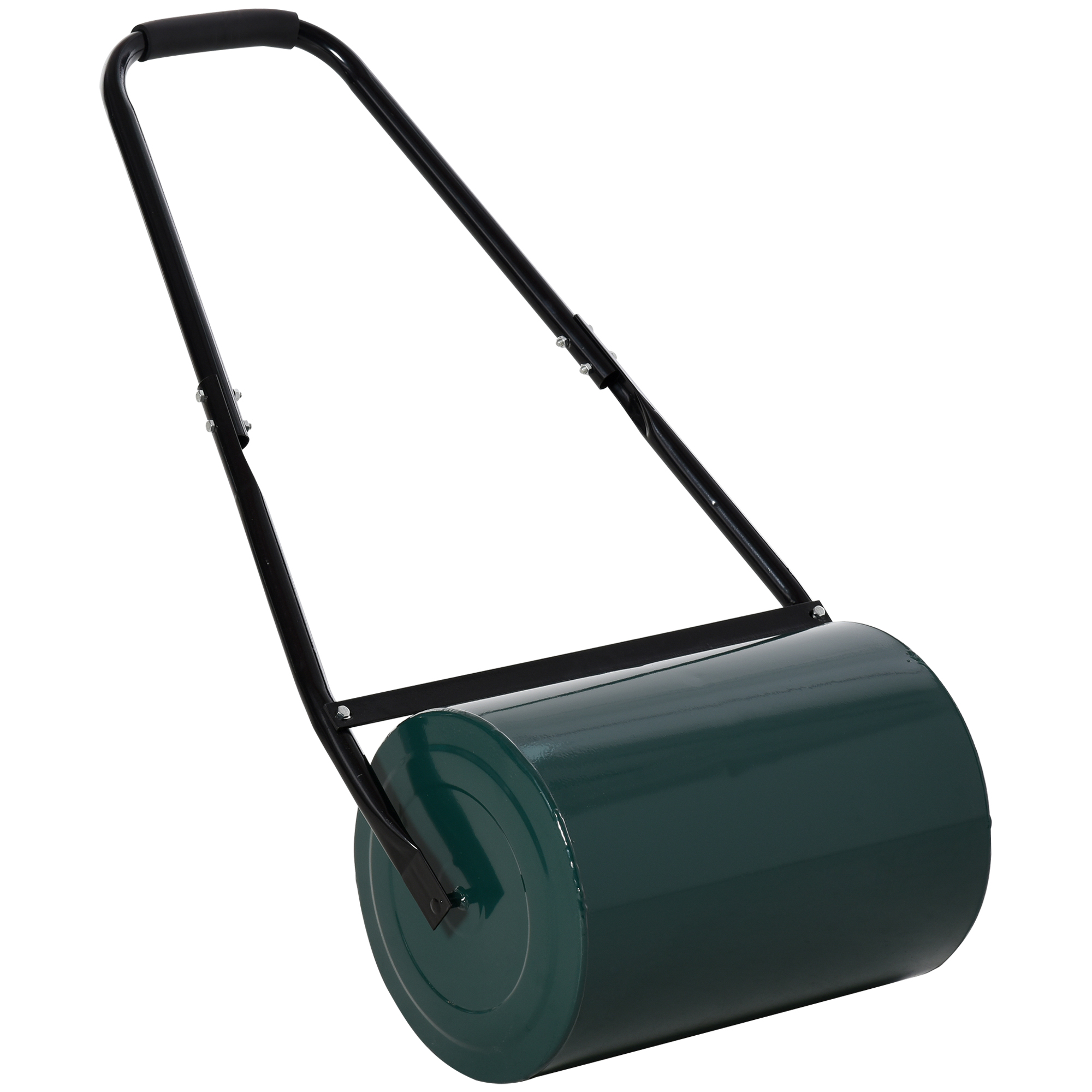 30 L Heavy Duty Water Or Sand Filled Î 30cm Garden Steel Lawn Roller Drum - Green