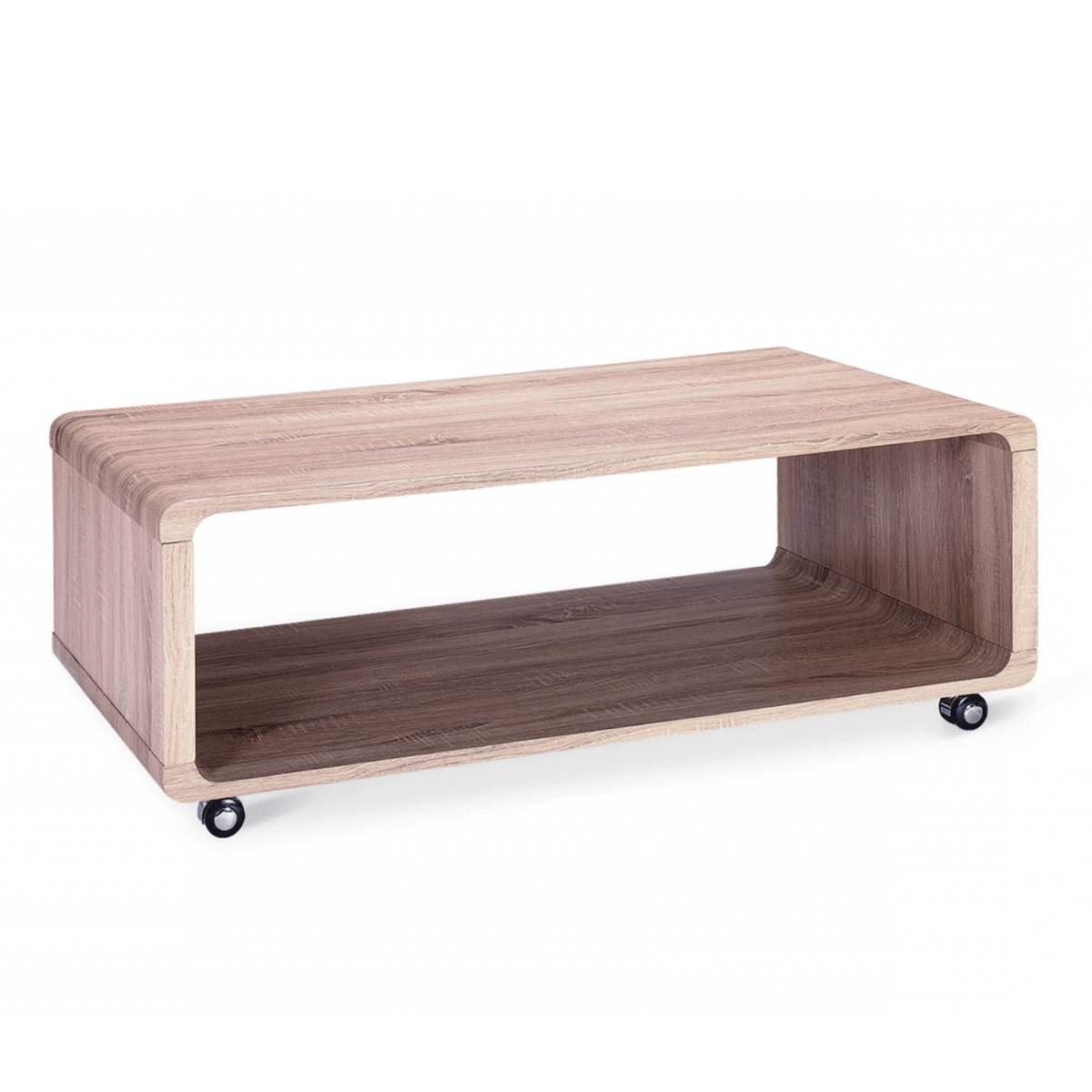Sylacauga Rectangular Coffee Table Timeless Elegance in Natural Oak