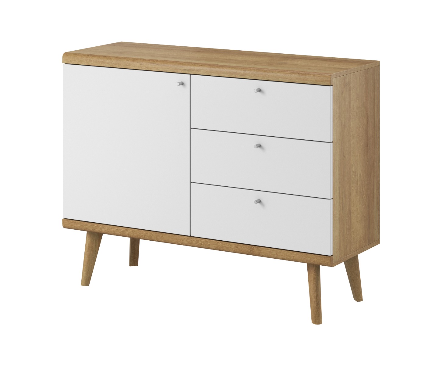 Wigan Sideboard 107cm - White and Oak