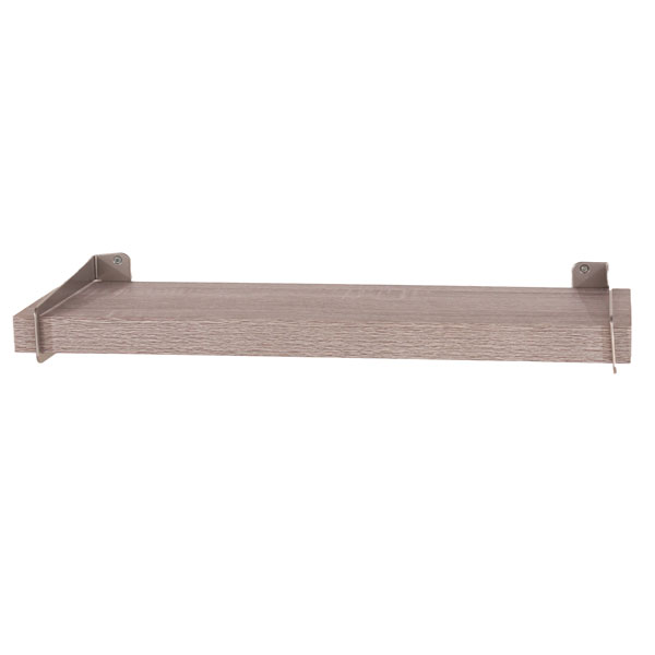 Livia Grey Oak 80cm Chunky Shelf with Slide On Metal Brackets