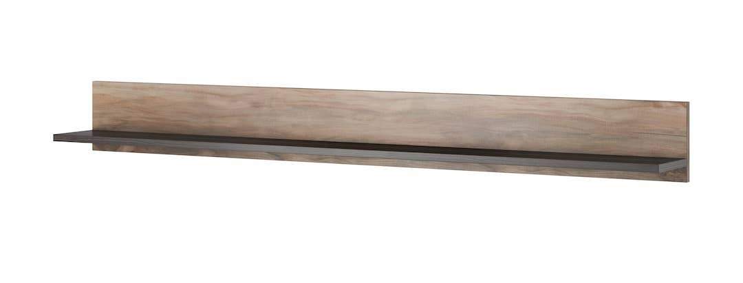 Rainbow 02 Wall Shelf 180cm - Oak Satin
