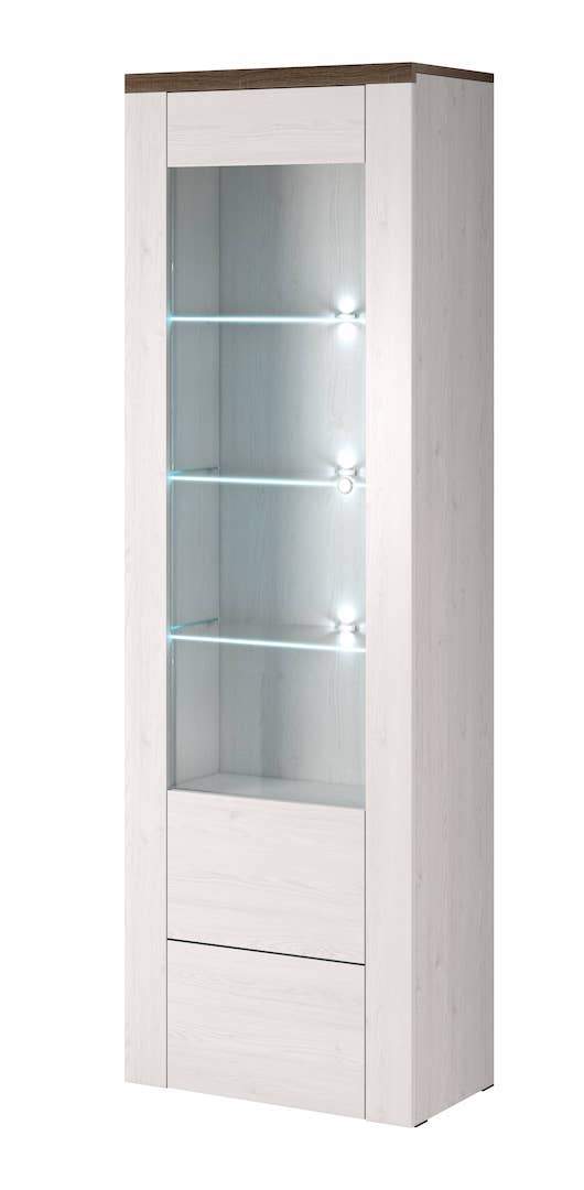 Rainbow 05 Tall Display Cabinet - Oak Sibiu Larche