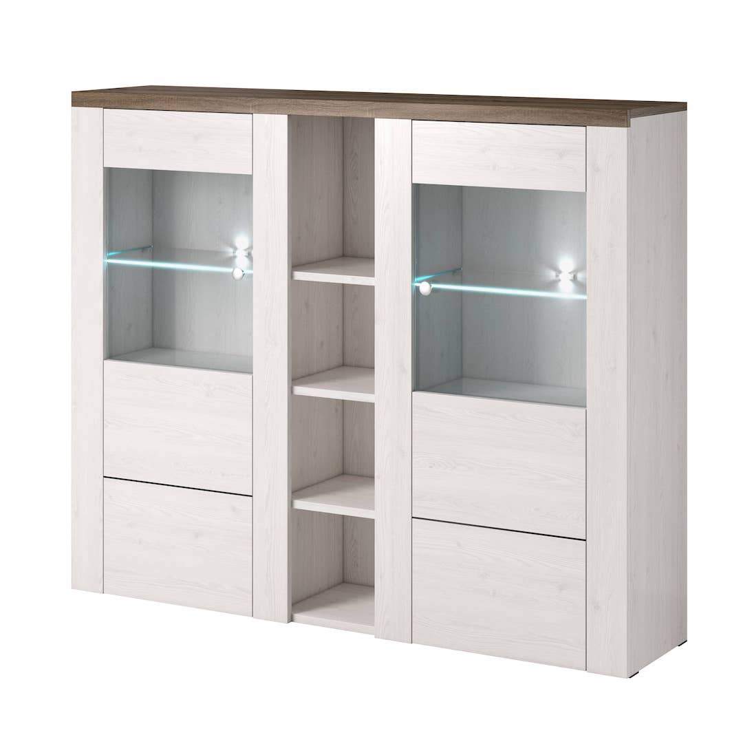 Rainbow 46 Sideboard Display Cabinet - Oak Sibiu Larche
