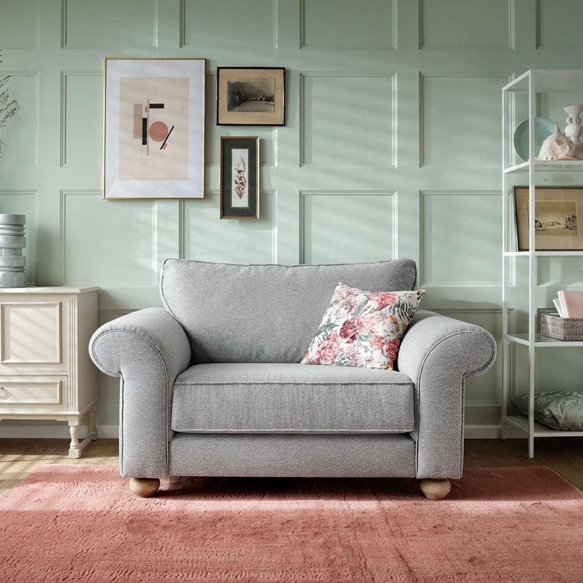 Ingrid Arm Chair - Light Grey