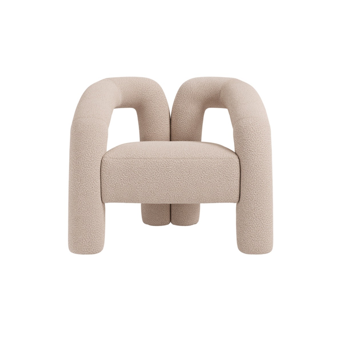 FREYN Boucle Fabric Multi Purpose Chair - BUFF