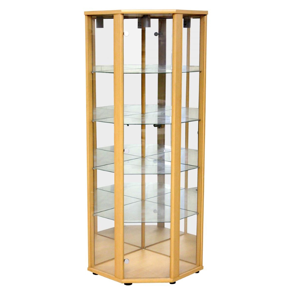 Everleigh Corner Display Rack - Oak