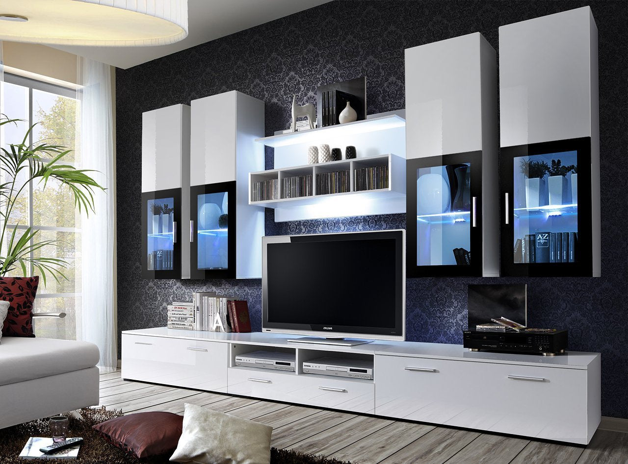 Harp Entertainment Unit - White Gloss