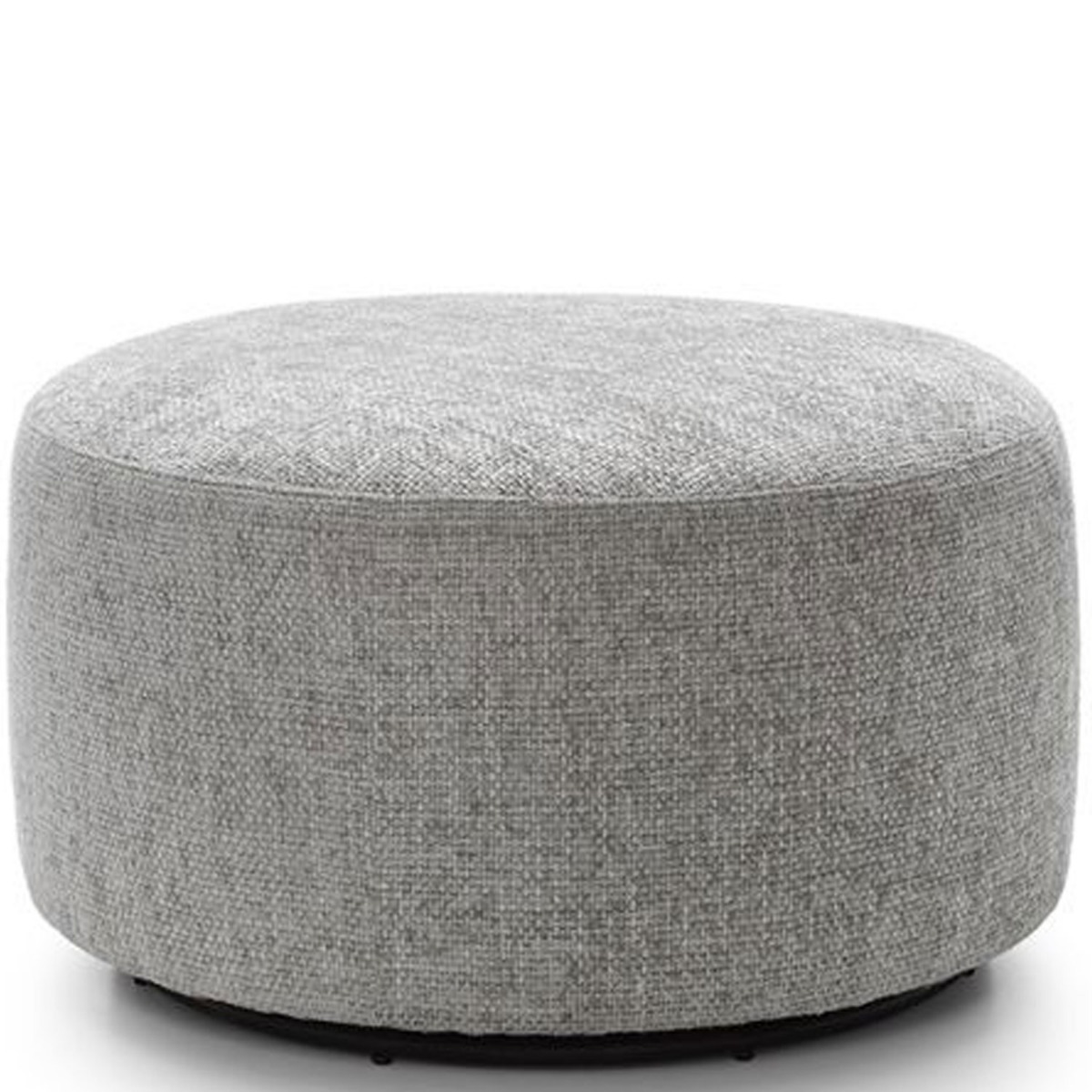 ZAZZLES Smart Linen Swivel Footstool - Light Grey