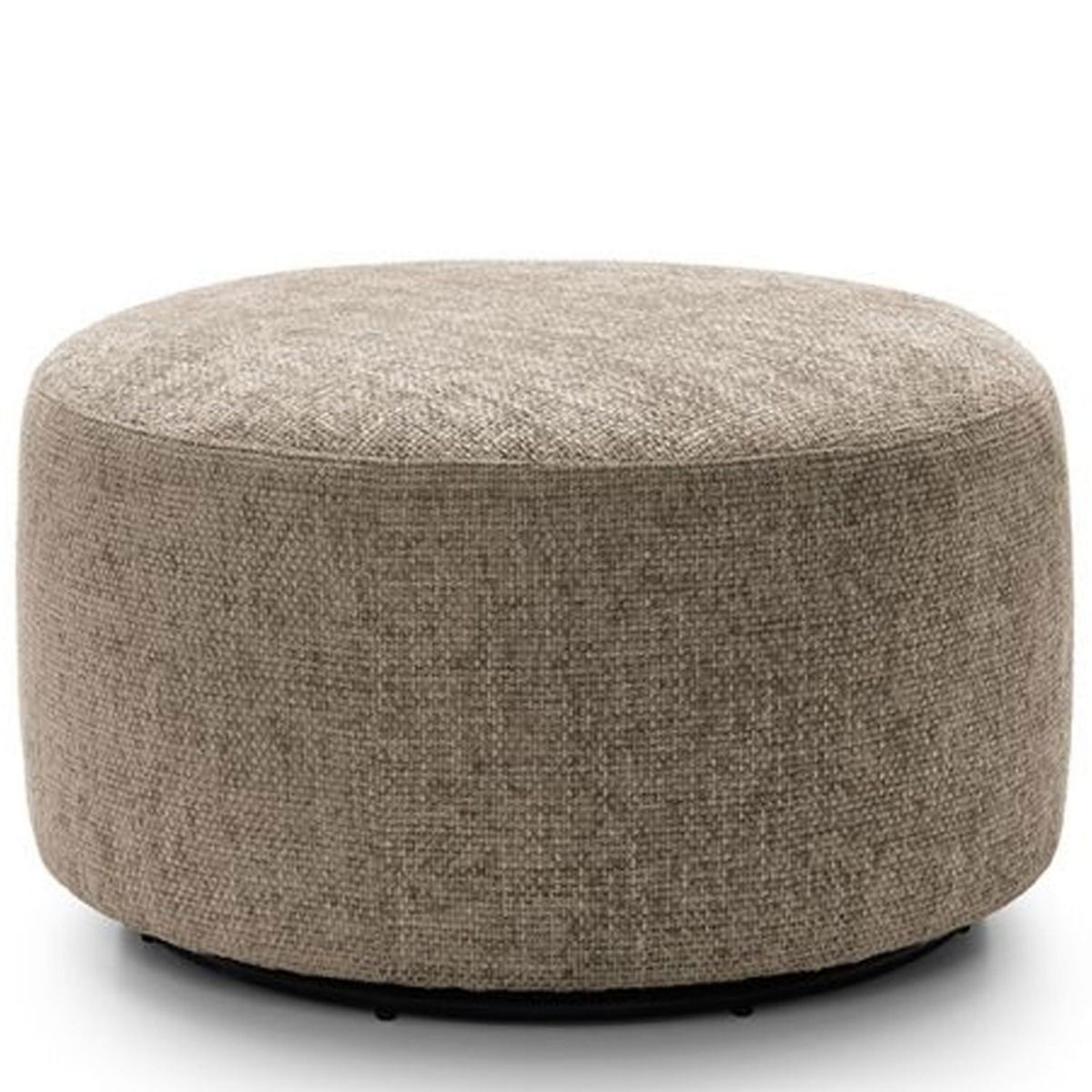 ZAZZLES Smart Linen Swivel Footstool - Taupe