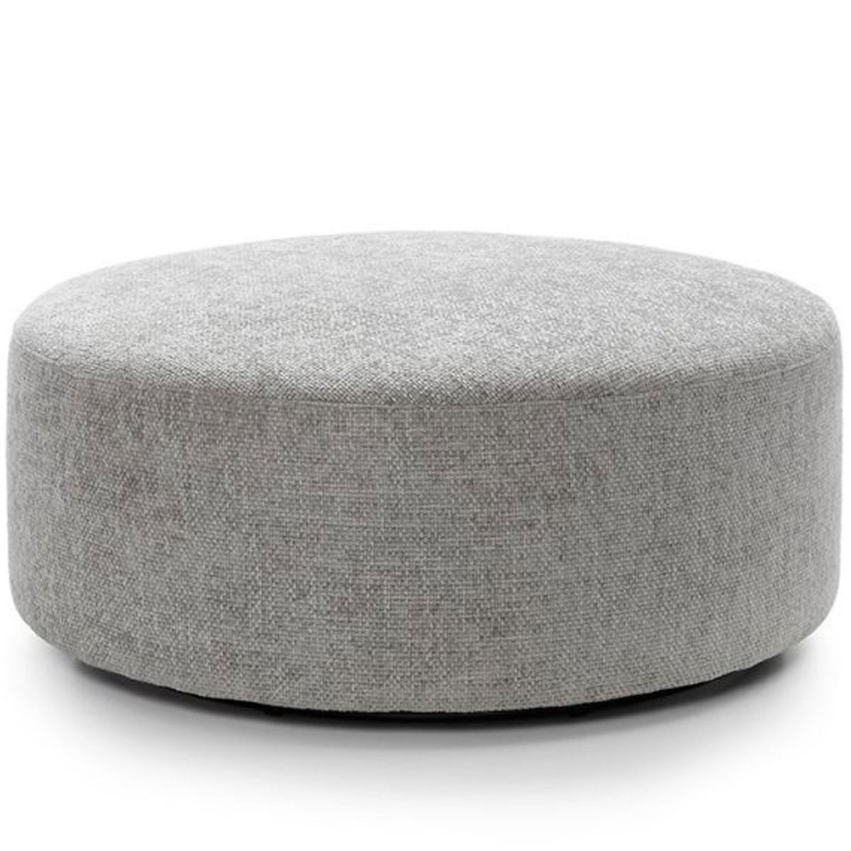 ZAZZLES Smart Linen Large Swivel Footstool - Light Grey