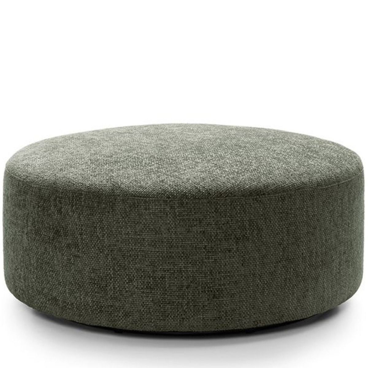 ZAZZLES Smart Linen Large Swivel Footstool - Rifle Green