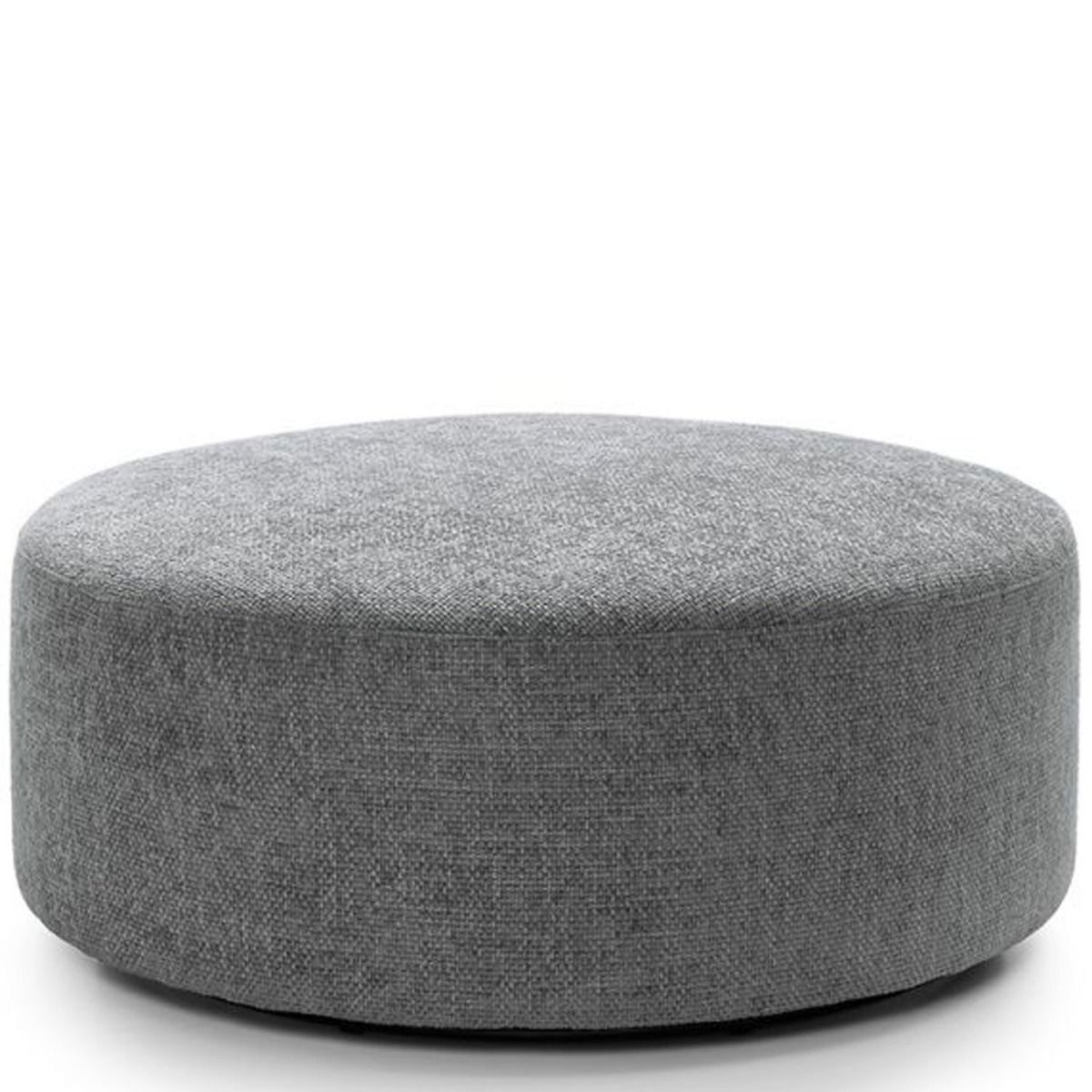 ZAZZLES Smart Linen Large Swivel Footstool - Steel Grey