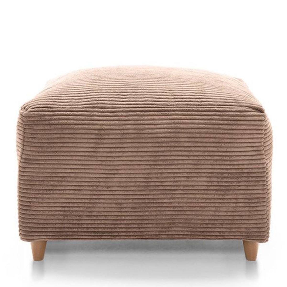 JASMINE Jumbo Cord Footstool - Brown