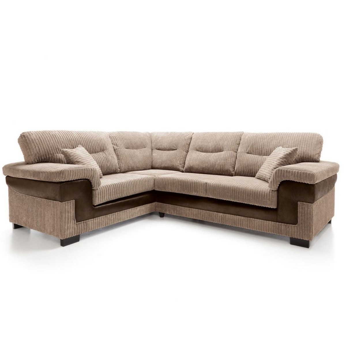 Nathaniel Corner Sofa - Left Arm Brown