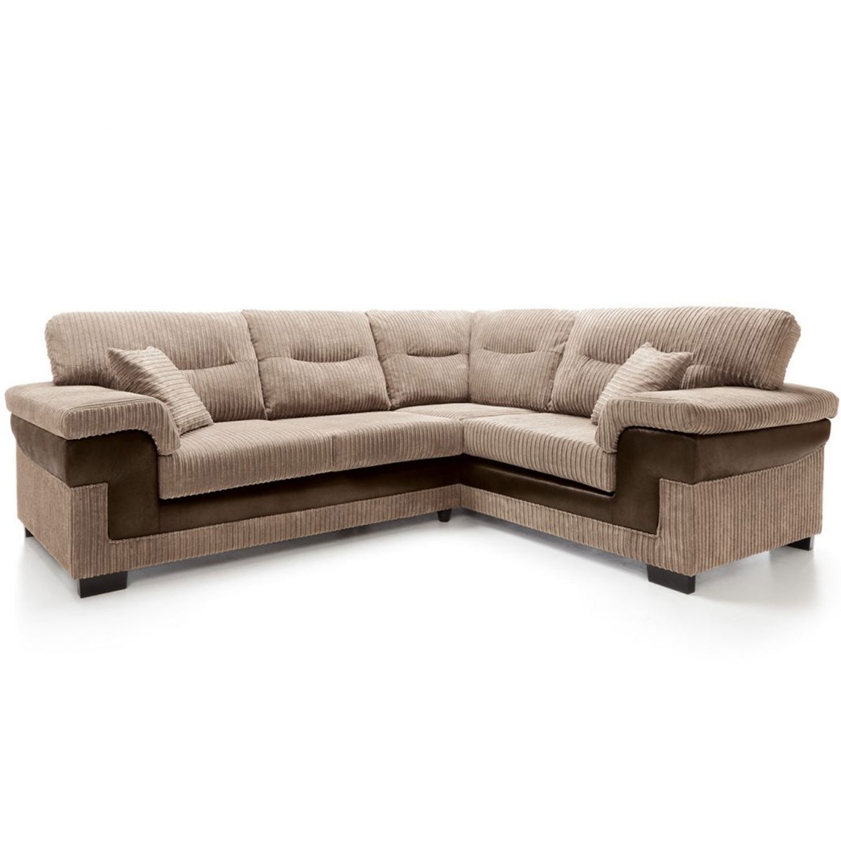 Nathaniel Corner Sofa - Right Arm Brown
