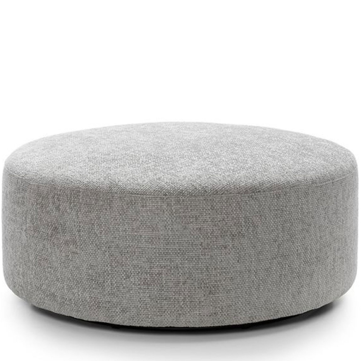 ZAZZLES Smart Linen Large Swivel Footstool - Ash Grey