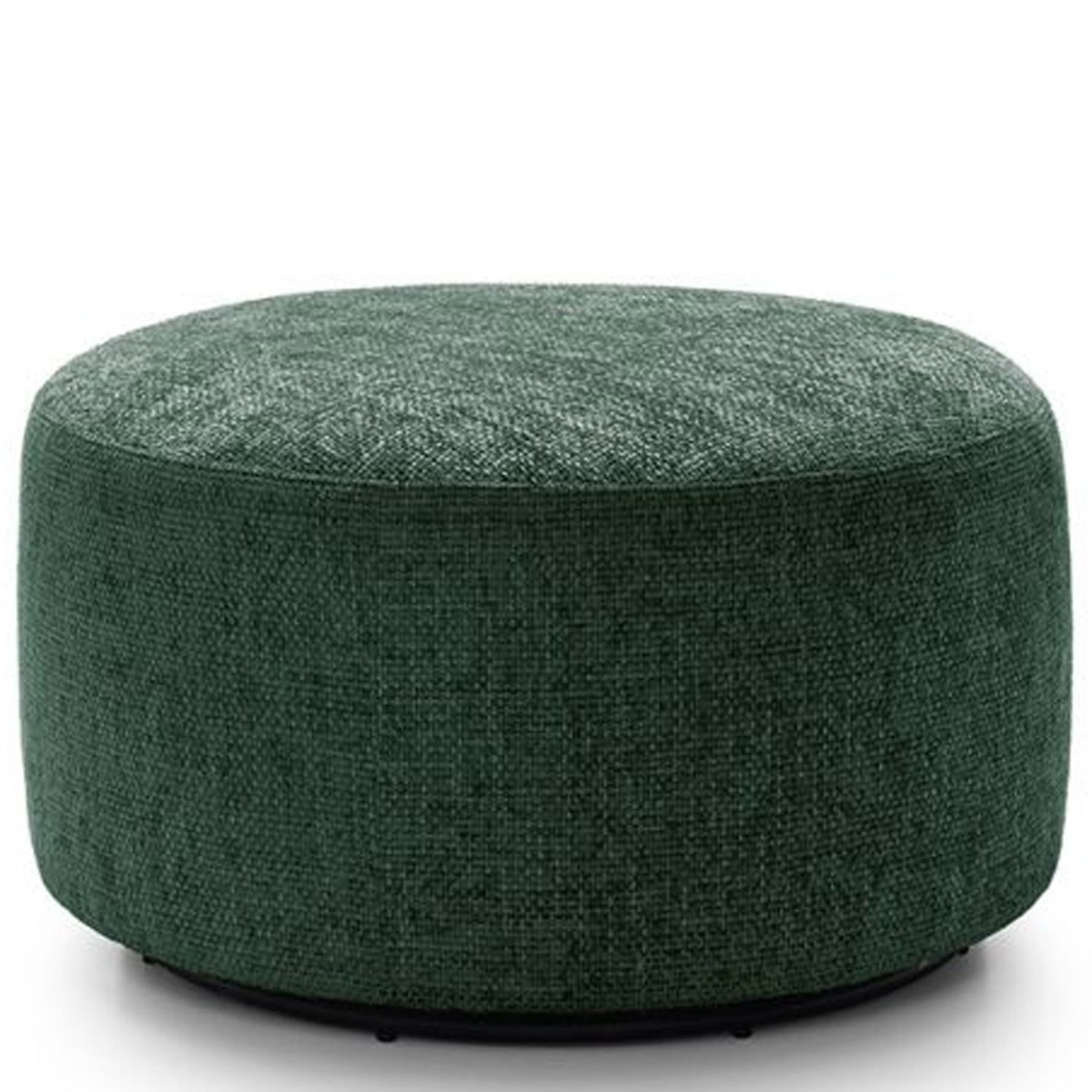 ZAZZLES Smart Linen Swivel Footstool - Jungle Green