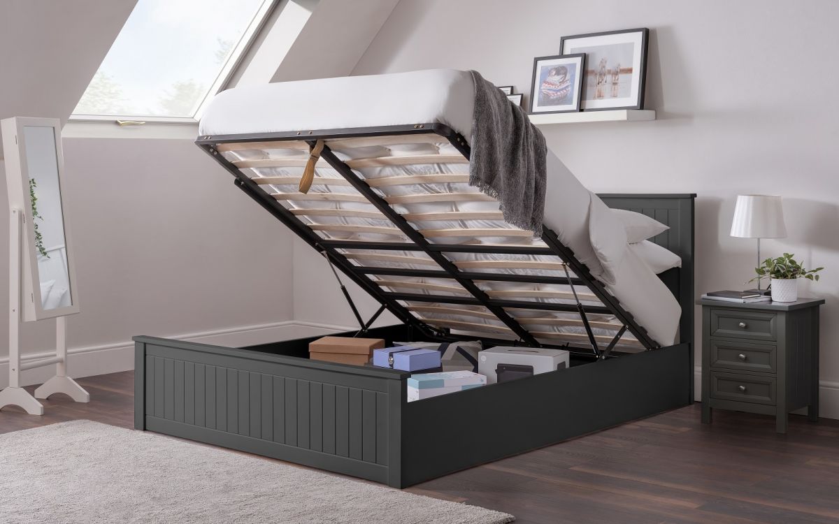 Maine Ottoman Double Bed - Anthracite