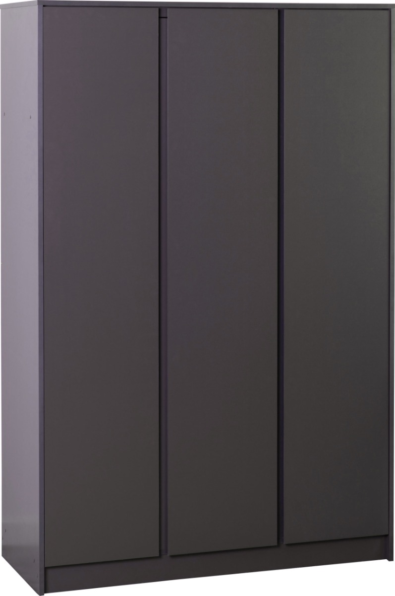 MALDEN 3 Door Wardrobe Grey - 115cm