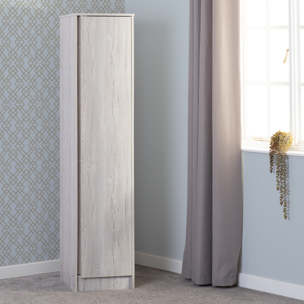 MALDEN 1 Door Wardrobe Light Oak - 40cm