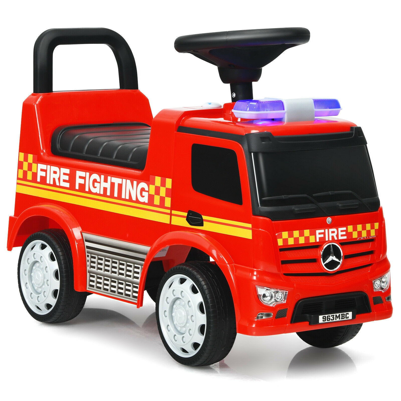 Kids Ride-On Push Car Licensed Mercedes-Benz Firefighter