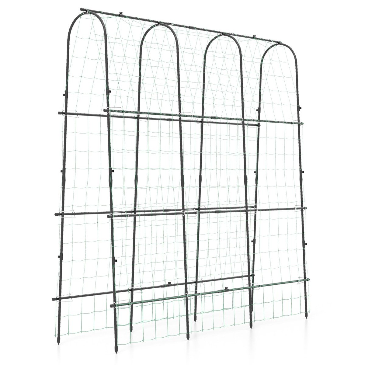 180 x 180 cm U-Shaped Garden Arched Trellis for Climbing Plants