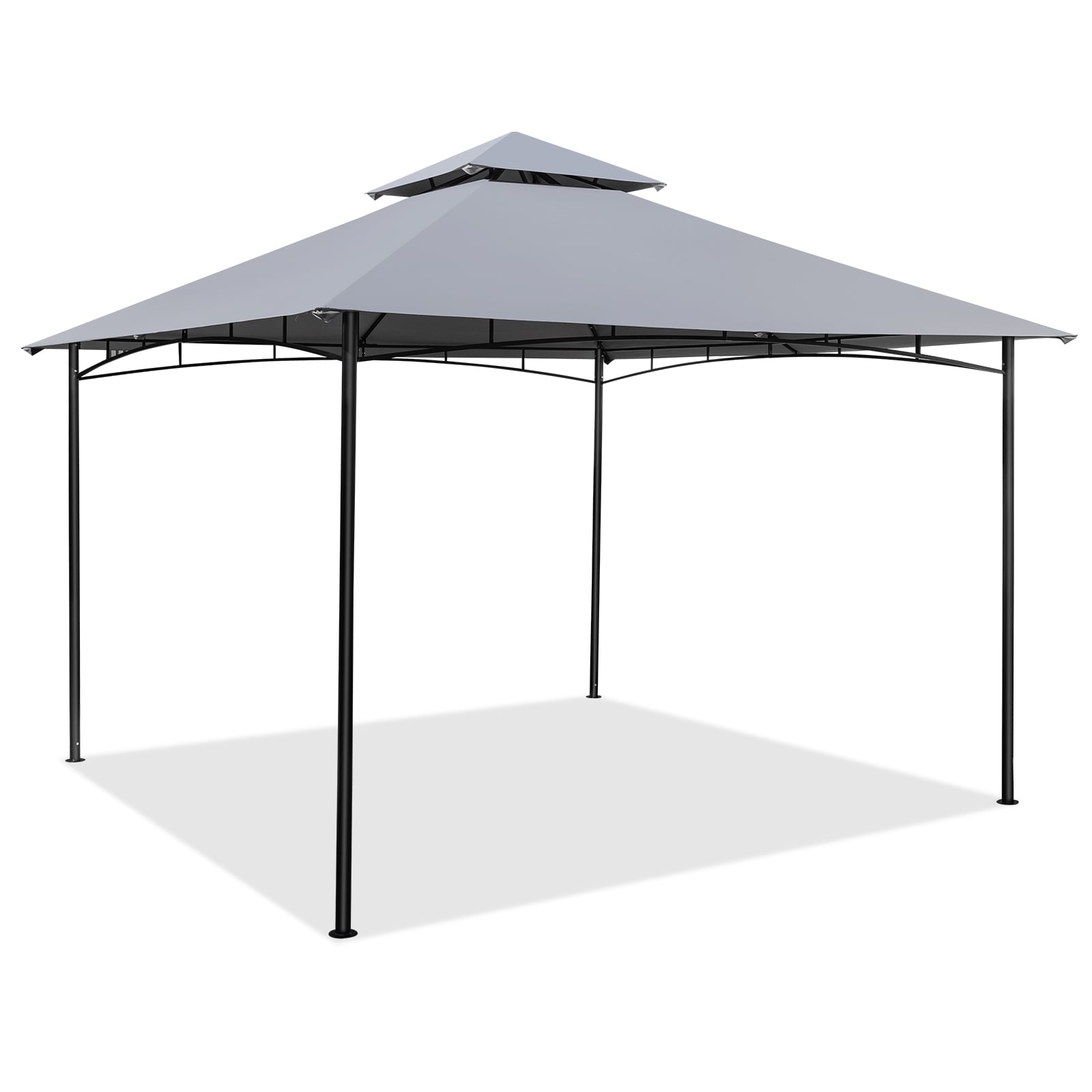 330 x 330cm Patio Gazebo Outdoor Gazebo with Heavy-Duty Metal Frame-Gray
