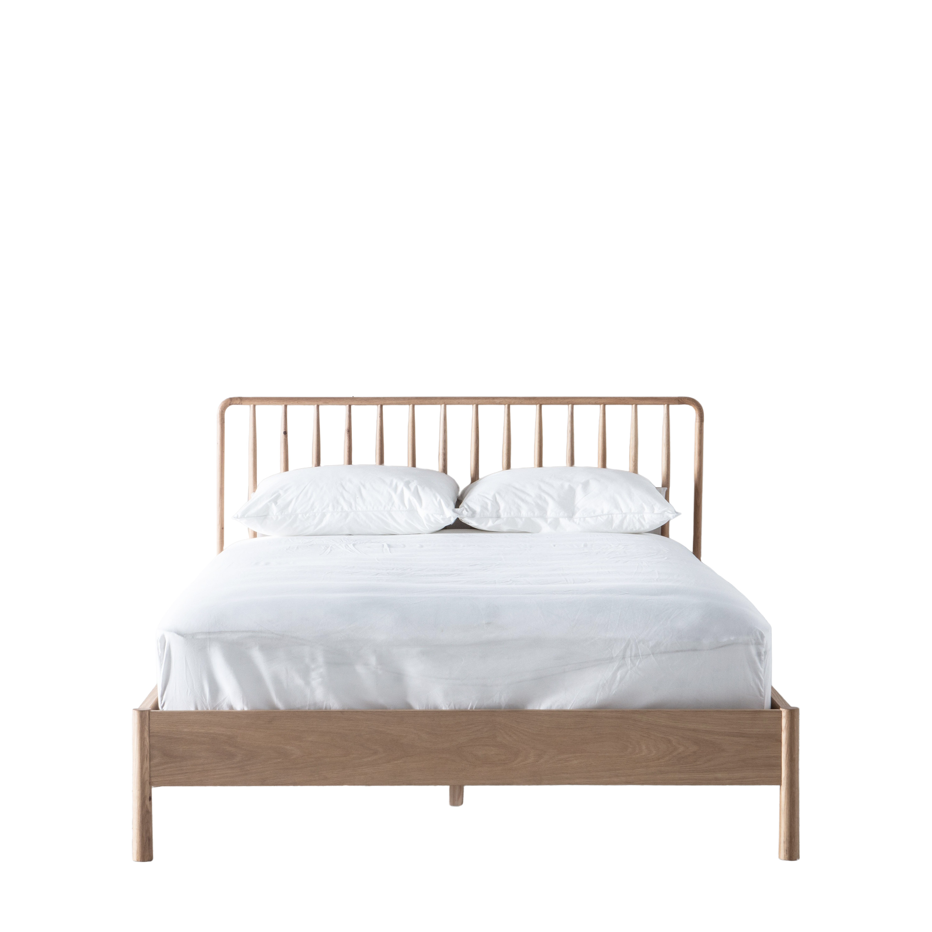 ASHFORD Kingsize Wooden Bedframe - Light Oak